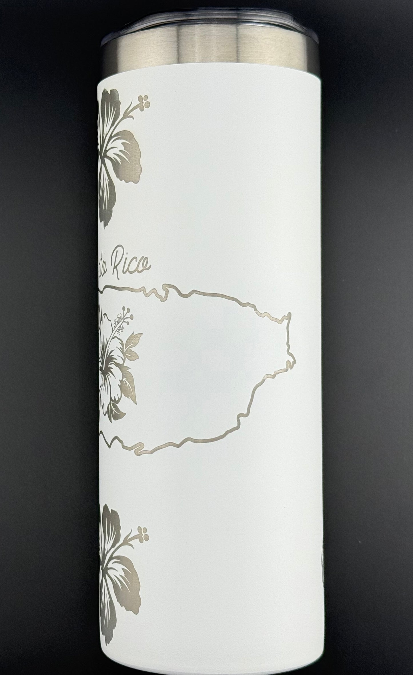 Puerto Rico Hibiscus Flower Tumbler
