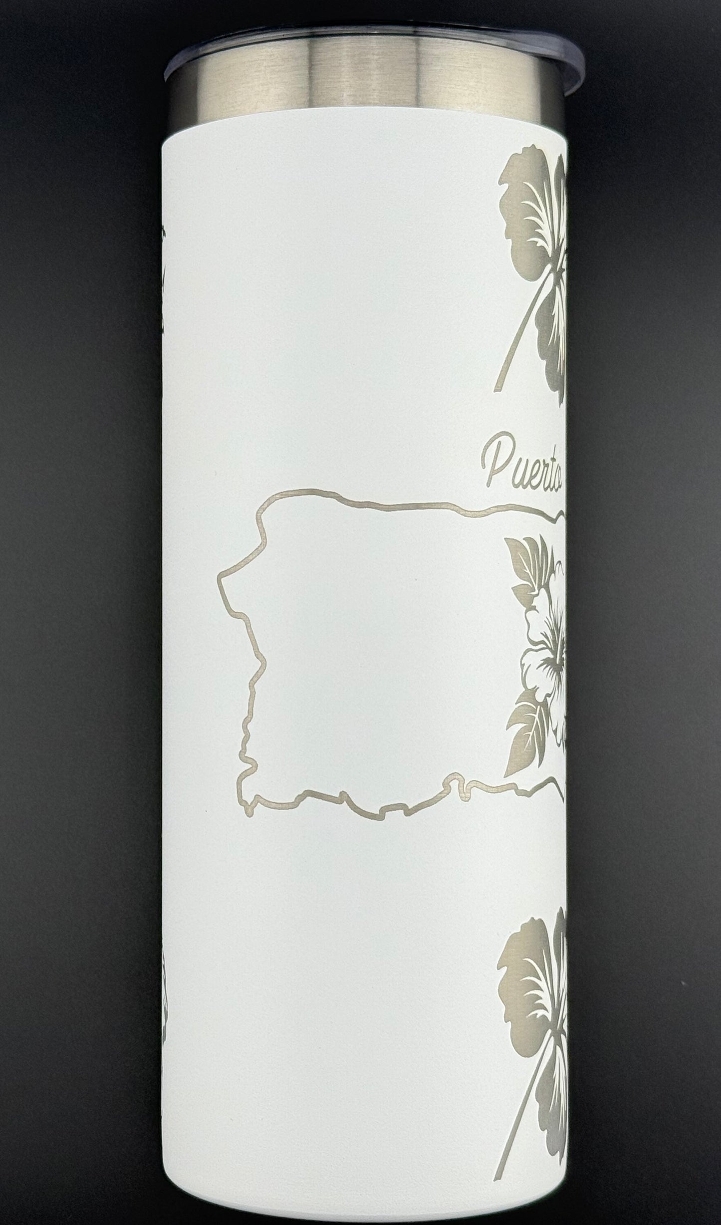 Puerto Rico Hibiscus Flower Tumbler