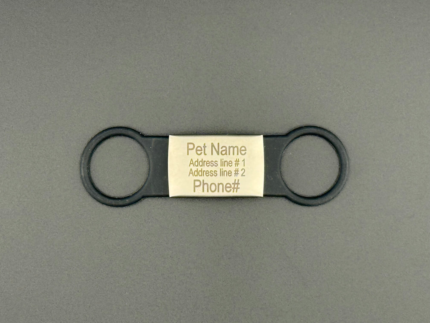 Etiqueta para collar de mascota