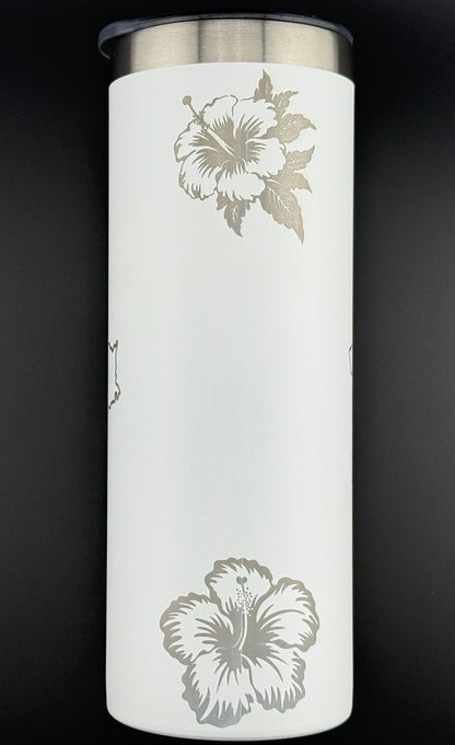 Puerto Rico Hibiscus Flower Tumbler
