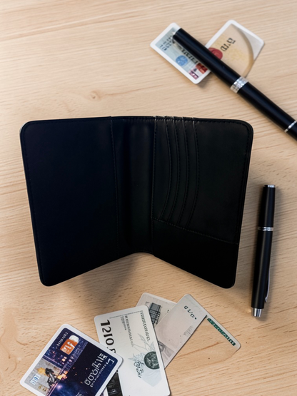 Laserette Leatherette Passport Wallet | Personalized Engraved Travel Gift