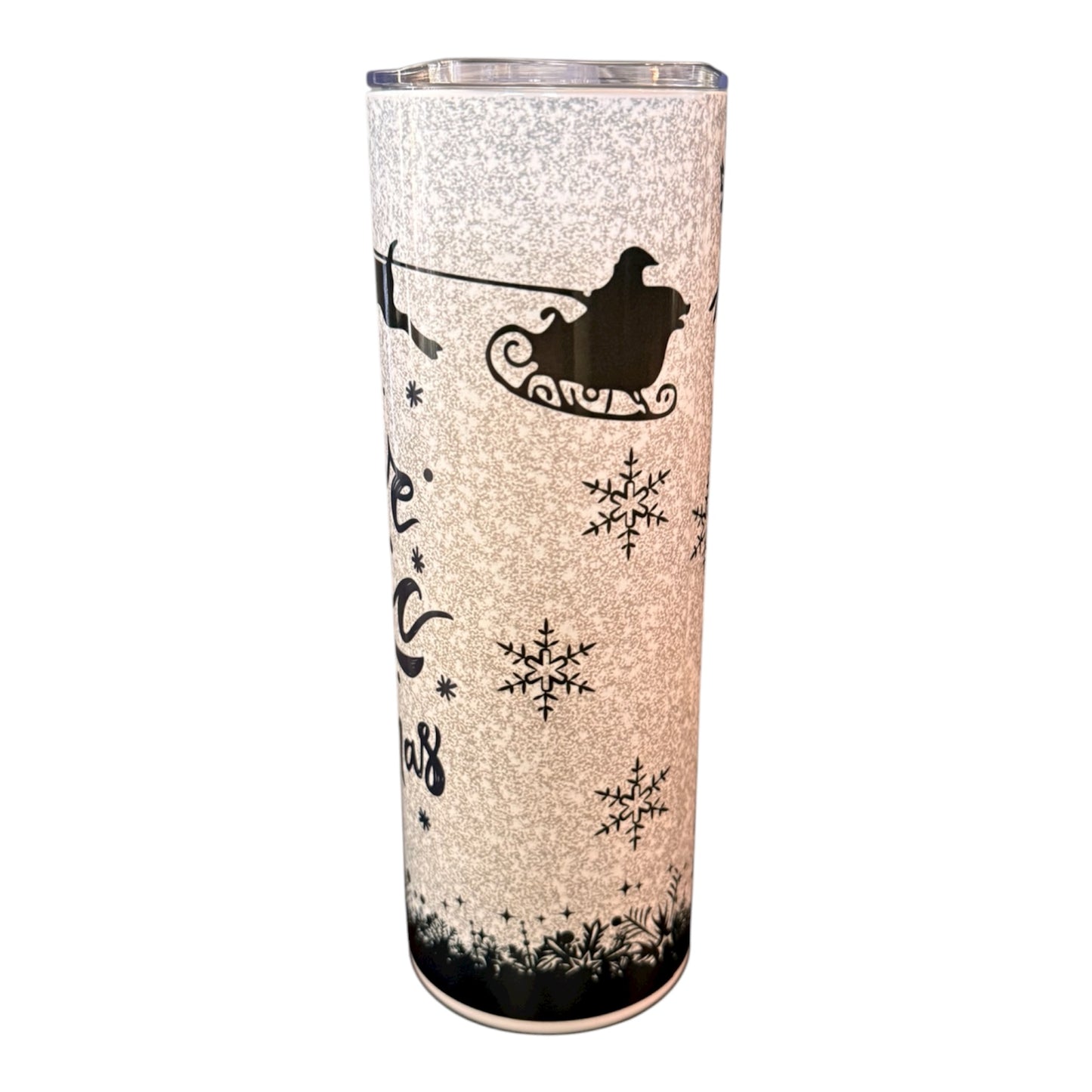 20 oz Skinny Christmas Tumbler – Festive Holiday Design