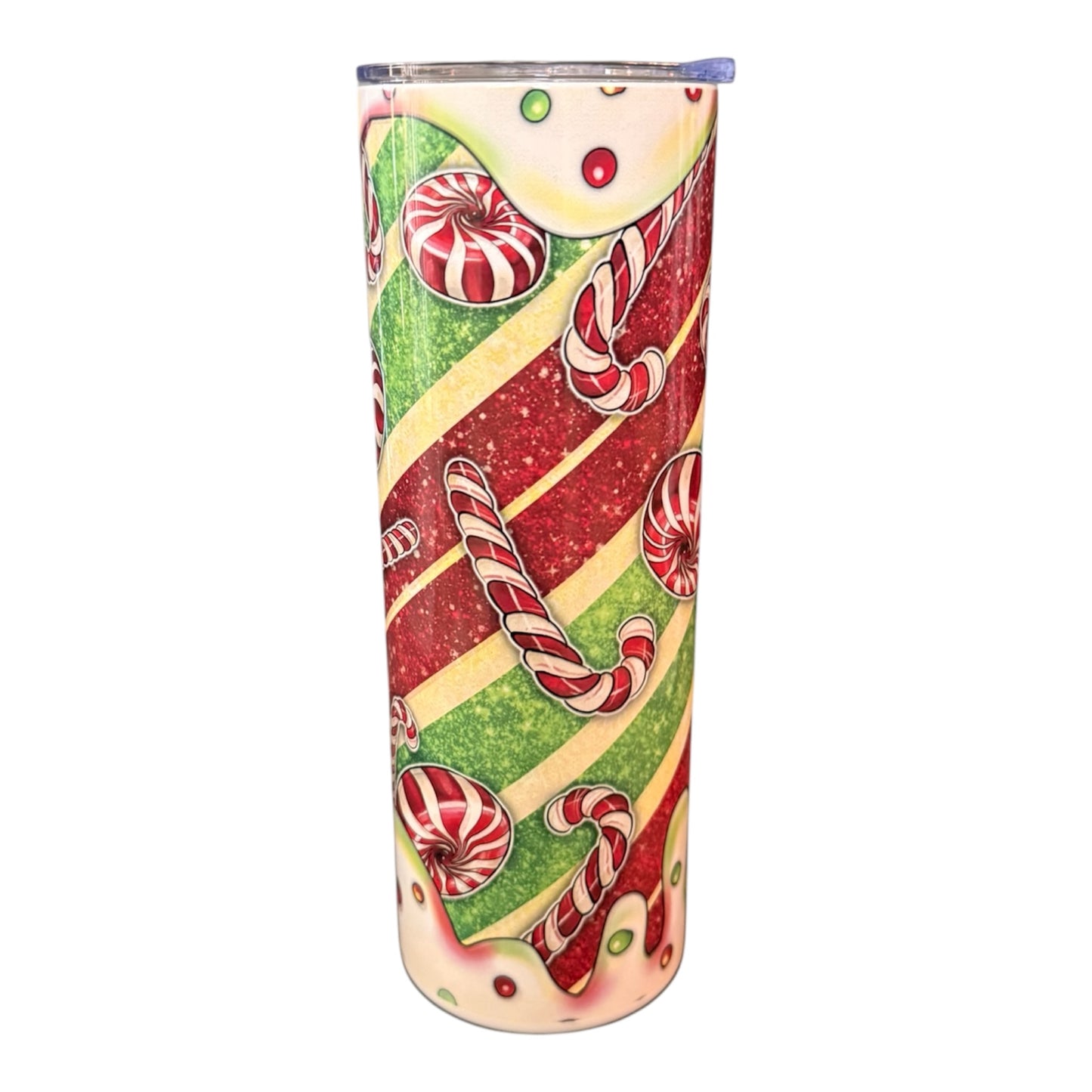 20 oz Skinny Christmas Tumbler – Festive Holiday Design