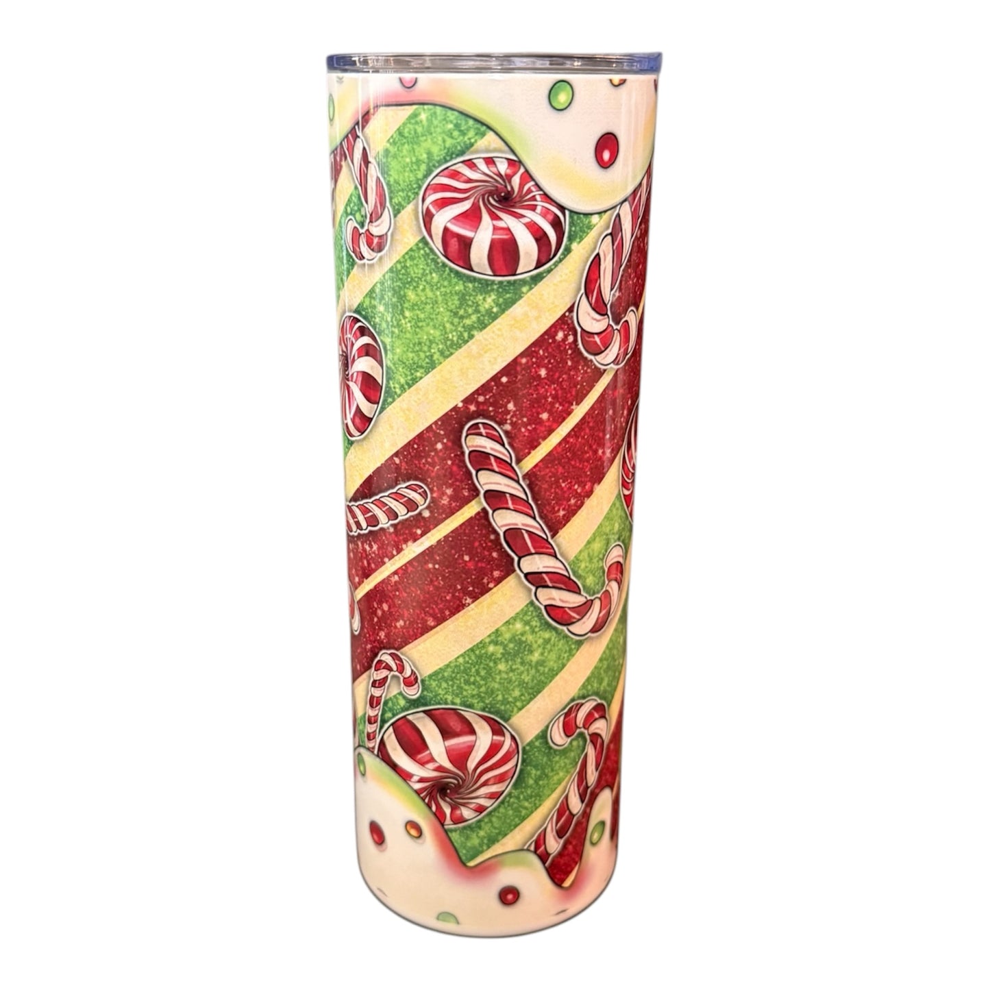 20 oz Skinny Christmas Tumbler – Festive Holiday Design