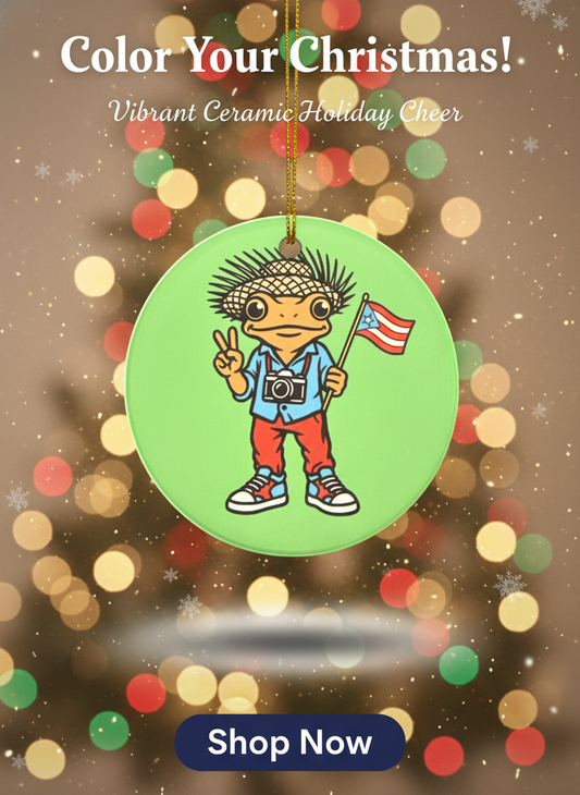 3 inch Ceramic Christmas Ornament – Full-Color Holiday Design